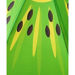 Babyhug Free Size Umbrella with Kiwi Print - Green