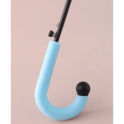 Babyhug Free Size Umbrella with Elephant Print - Light Blue