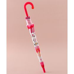 Babyhug Free Size Umbrella with Kitty Print - Fuchsia