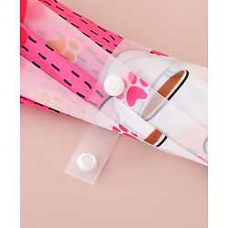 Babyhug Free Size Umbrella with Kitty Print - Fuchsia
