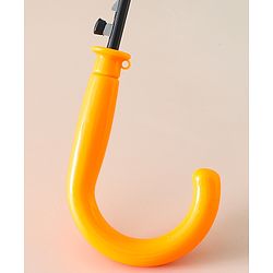 Babyhug Kids Umbrella With Jungle Safari Theme - Yellow & Blue