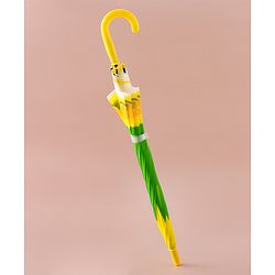 Babyhug Free Size Umbrella with Lemon Print - Green