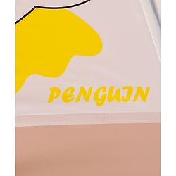 Babyhug Free Size Umbrella with Owl Print - Black & Yellow
