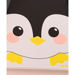 Babyhug Free Size Umbrella with Owl Print - Black & Yellow