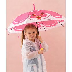 Babyhug Free Size Umbrella with Bunny Print - Fuchsia