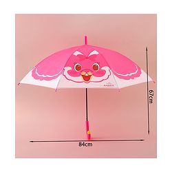 Babyhug Free Size Umbrella with Bunny Print - Fuchsia