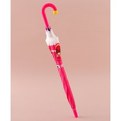 Babyhug Free Size Umbrella with Bunny Print - Fuchsia
