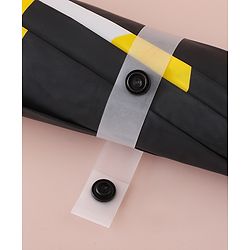 Babyhug Free Size Umbrella with Penguin Print - Black