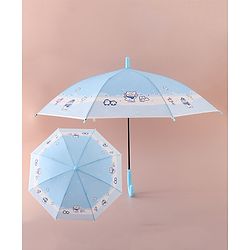 Babyhug Free Size Umbrella with Penguin Print - Blue