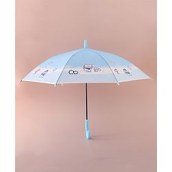 Babyhug Free Size Umbrella with Penguin Print - Blue