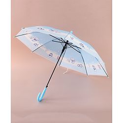 Babyhug Free Size Umbrella with Penguin Print - Blue