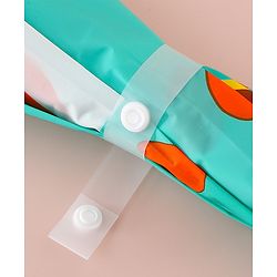 Babyhug Free Size Umbrella with Owl Print - Green & Orange