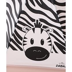 Babyhug Free Size Umbrella with Zebra Print - Black & White