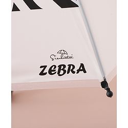 Babyhug Free Size Umbrella with Zebra Print - Black & White