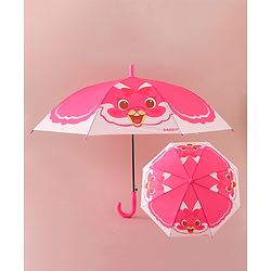 Babyhug Free Size Umbrella with Rabbit Print - Pink