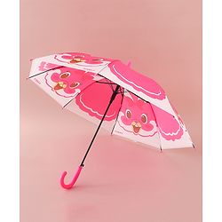 Babyhug Free Size Umbrella with Rabbit Print - Pink