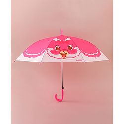 Babyhug Free Size Umbrella with Rabbit Print - Pink