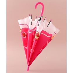 Babyhug Free Size Umbrella with Rabbit Print - Pink