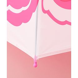 Babyhug Free Size Umbrella with Rabbit Print - Pink