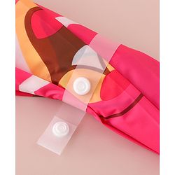 Babyhug Free Size Umbrella with Rabbit Print - Pink