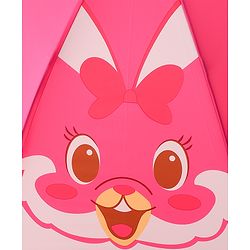 Babyhug Free Size Umbrella with Rabbit Print - Pink