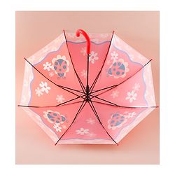 Babyhug Free Size Umbrella with Ladybug  Print - Orange