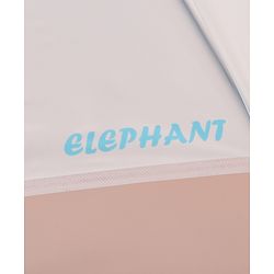 Babyhug Free Size Umbrella with Elephant Print - Blue & White