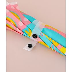 Babyhug Free Size Umbrella with Owl Print -Sea Green