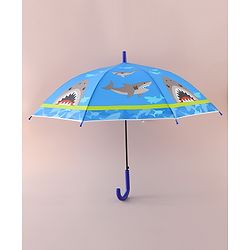 Babyhug Free Size Umbrella with Shark Print - Blue