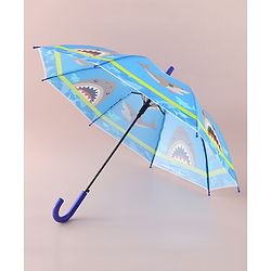 Babyhug Free Size Umbrella with Shark Print - Blue