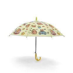 Babyhug Umbrella With Hamster Print -Purple