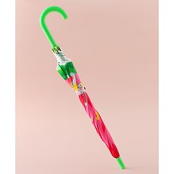 Babyhug Free Size Umbrella with Butterfly & Floral Print - Multicolor