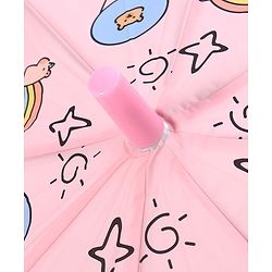 Babyhug Umbrella With Hamster Print -Purple