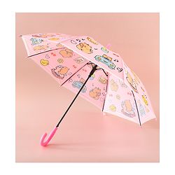 Babyhug Umbrella With Hamster Print -Purple