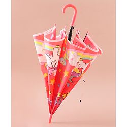 Babyhug Free Size Umbrella with Unicorn Print - Light Blue