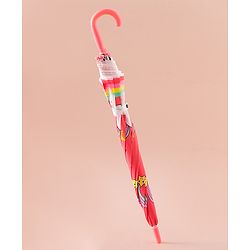 Babyhug Free Size Umbrella with Unicorn Print - Light Blue