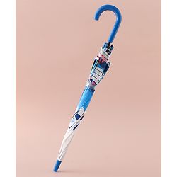 Babyhug Free Size Umbrella with Whale Print - Dark Blue