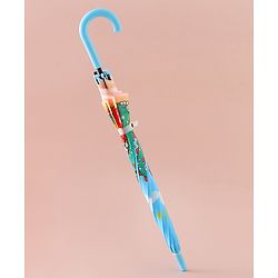 Babyhug Free Size Umbrella with Dino Print - Light Blue