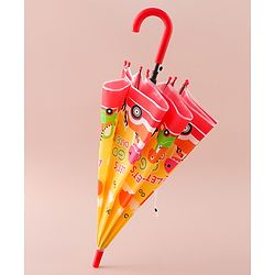 Babyhug Free Size Umbrella with Dino Print - Yellow