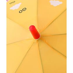 Babyhug Free Size Umbrella with Dino Print - Yellow