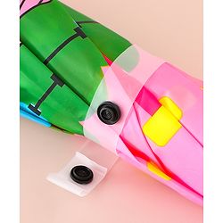 Babyhug Free Size Umbrella with Train Print - Pink