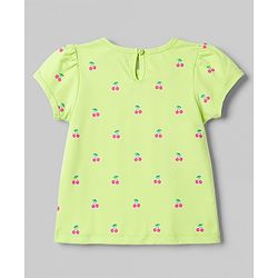 Babyhug 100% Cotton Knit Half Sleeves T-Shirts With Cherry Print Pack of 3 - Multicolor