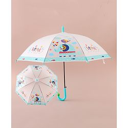 Babyhug Free Size Umbrella with Elephant Print - Blue