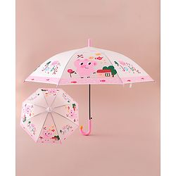 Babyhug Free Size Umbrella with Jobbo Print - Pink