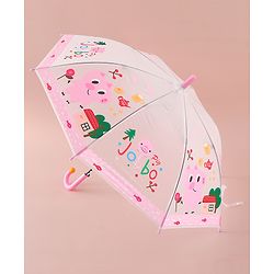 Babyhug Free Size Umbrella with Jobbo Print - Pink