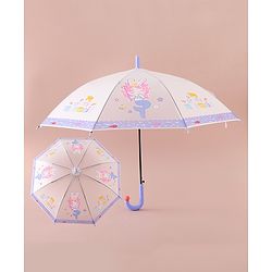 Babyhug Free Size Umbrella with Mermaid Print - Purple