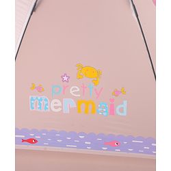 Babyhug Free Size Umbrella with Mermaid Print - Purple