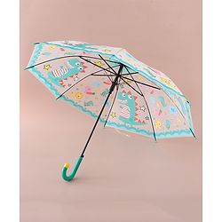 Babyhug Free Size Umbrella with Dinosaur Print - Blue