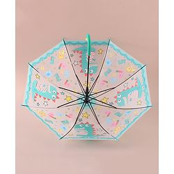 Babyhug Free Size Umbrella with Dinosaur Print - Blue