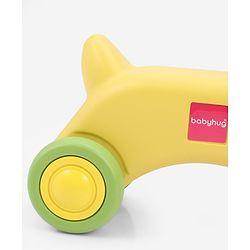 Babyhug 3 in 1 Pony Rocker Combo - Manual Push on Ride On - Yellow & Green| Toy for 1 to 3 Year Kids| Balancing Board| Easy Assemble Indoor & Outdoor Play| BIS Certified| Activity Gifting Option
